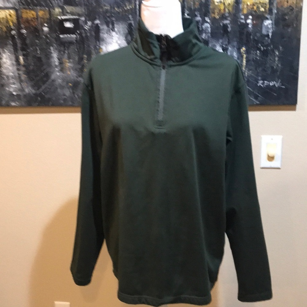 32 Degrees Heat Men's  1/4 zip Pullover  IN ARMY GREEN